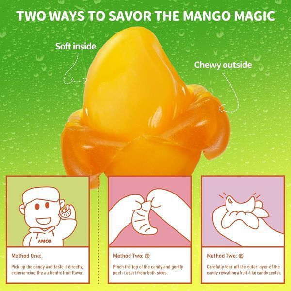 Жевательные конфеты Amos Peelerz Gummy Mango 85г 10316 фото