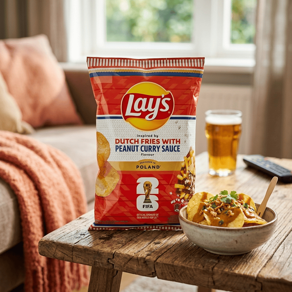 Чипсы Lay's FIFA Dutch Fries with Peanut Curry Sauce 200г 10863 фото