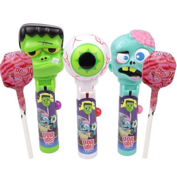 Держатель с леденцом Pop Ups Monster Halloween Frankenstein Lollipop 1шт 9481 фото