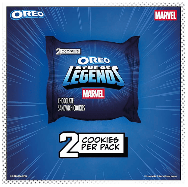 Печенье Oreo Marvel Stuf Of Legends Special Edition 1шт, 29г 11012 фото