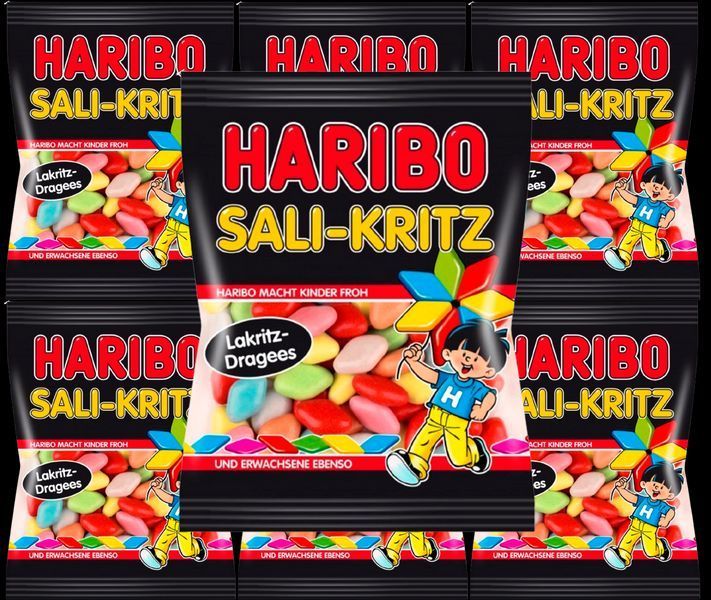 Жувальні цукерки Haribo Sali Kritz 160г 6962 фото