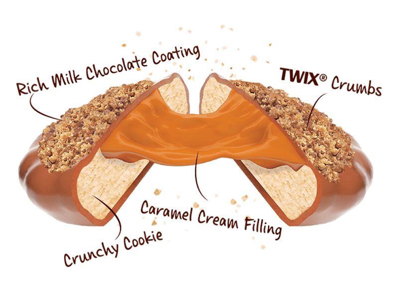Печиво Filled by CakeBites Twix Cookies 60г 9080 фото