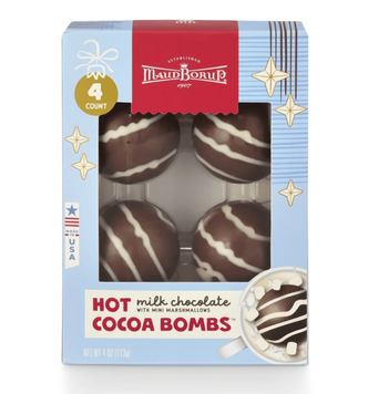 Шоколадні бомбочки Maud Borup Milk Chocolate Hot Cocoa Bombs з міні маршмеллоу 4 шт, 113г 10018 фото