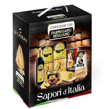 Рождественский набор Confezione Con Parmigiano Reggiano Sapori D'Italia 6 компонентов 11335 фото