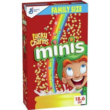 Сухий сніданок Lucky Charms Minis Cereal with Marshmallows Family Size 527 g (Пошкоджена упаковка) 5228 фото