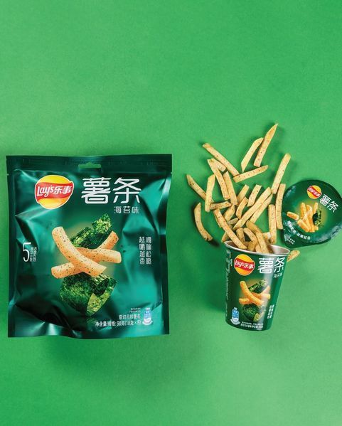 Чіпси Lay's Premium Seaweed Flavor Crisp French Fries Chips 40г 8663 фото