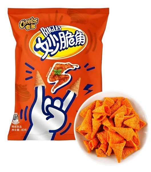 Чіпси Cheetos Bugles Tomato Meat Sauce Flavor 40г 10461 фото