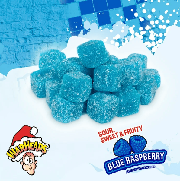 Желейные конфеты Warheads Blue Raspberry Cubes 99г 8931 фото