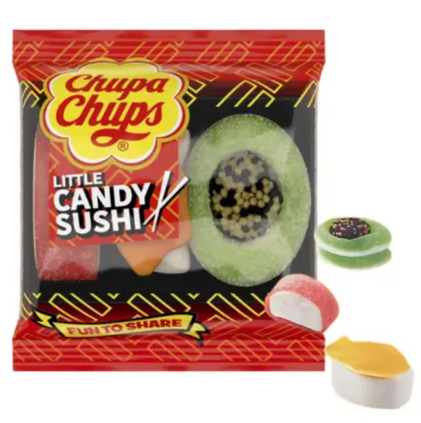 Жувальні цукерки суші Chupa Chups Little Candy Sushi 40г 8070 фото