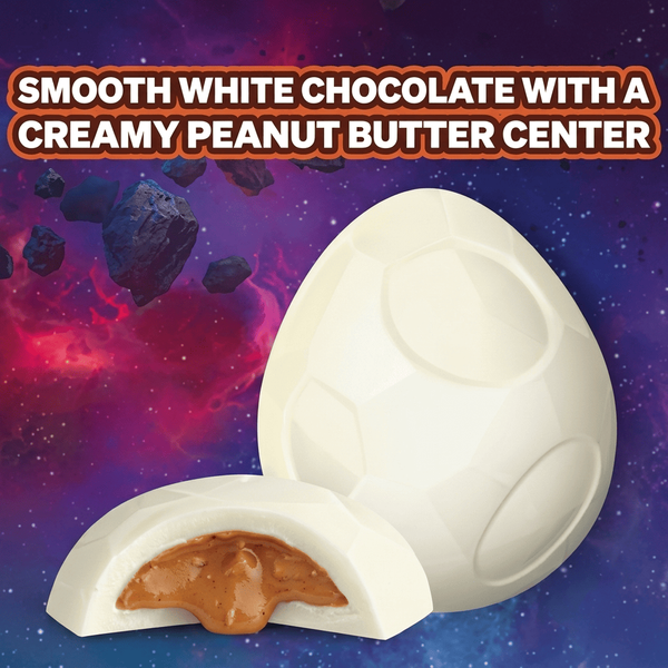 Шоколадні яйця Feastables The Super Mario Galaxy White Chocolate Peanut Butter Yoshi Egg 70 г (Деформовані) 11434 фото