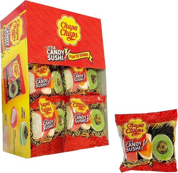 Жувальні цукерки суші Chupa Chups Little Candy Sushi 40г 8070 фото