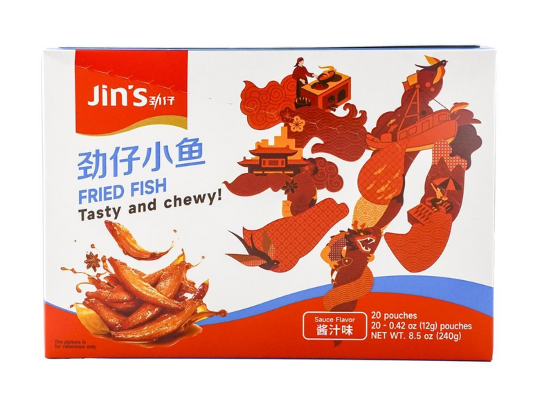Рибні снеки Hua Wen Food Braised Soy Sauce Anchovy Fish Snack із соєвим соусом 20шт х 12г 8781 фото