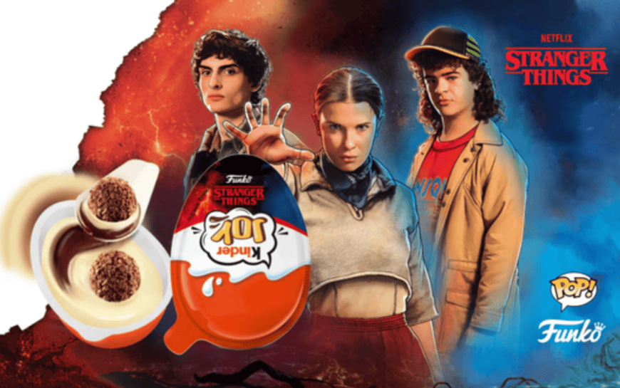 Шоколадні яйця Kinder Joy Funko Netflix Stranger Things 3 шт х 20г 9232 фото