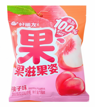 Жувальні цукерки Orion Peach Flavoured Gummy Candy 18г 10462 фото