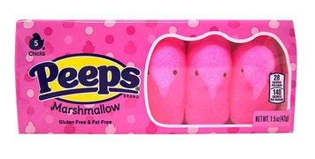 Розовые птички с маршмеллоу Peeps Marshmallow 5 chicks 42g 1738 фото