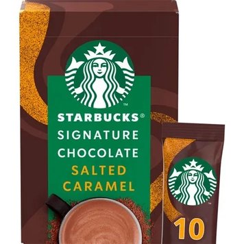 Горячий шоколад Starbucks Signature Chocolate Salted Caramel 10×20g (200g) 4555 фото