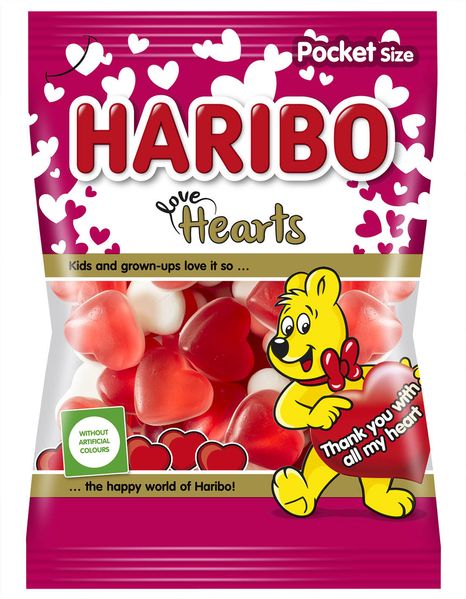 Желейки Сердечка Haribo Love Hearts 100g 2454 фото