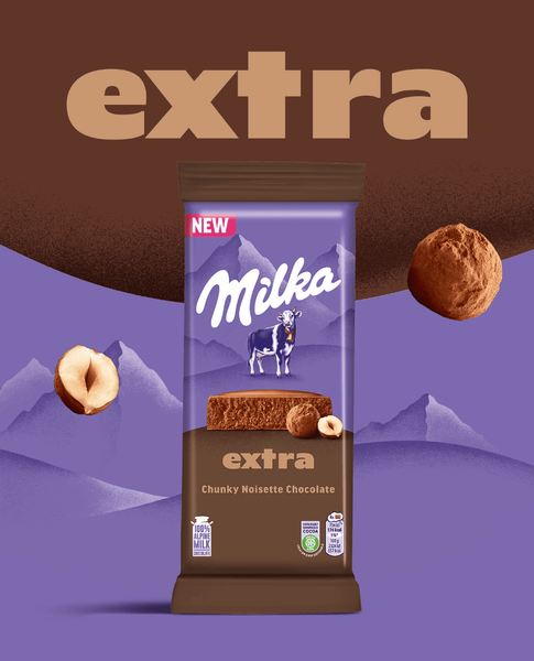 Шоколад Milka Extra Noisette 190г 9676 фото