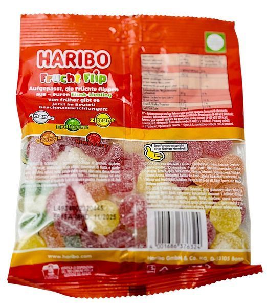 Жувальні цукерки Haribo Frucht Flip 160г 11777 фото