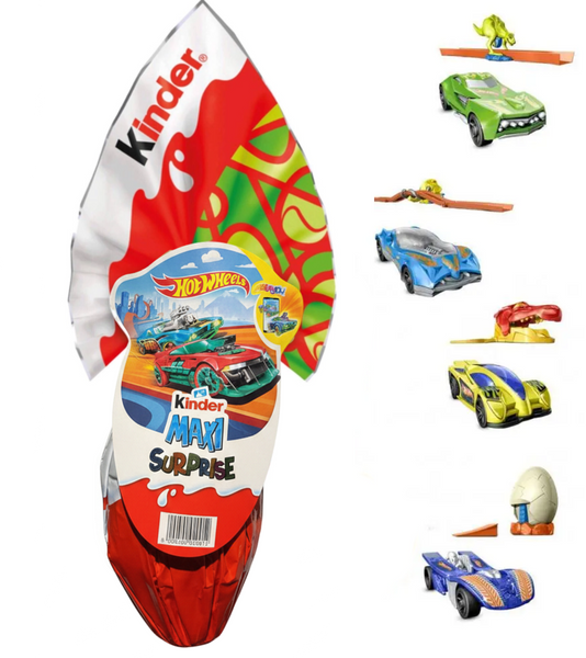 Шоколадное яйцо Kinder Maxi Surprise Hot Wheels 150г 6274 фото