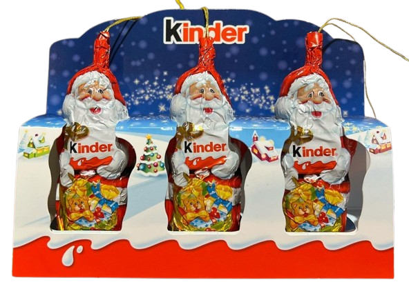 Набір новорічних фігурок Kinder Kleine Weihnachtsm&auml;nner 3 х 15г 7598 фото