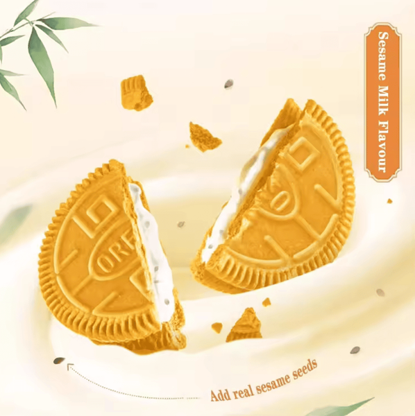 Печиво Oreo China Sesame Cheese Кунжутне молоко 97г 8982 фото