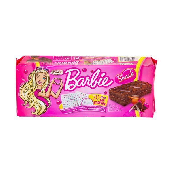 Бісквіт Freddi Barbie Biscuit Cake with Cocoa and Honey Filling 10pcs 250g 5585 фото