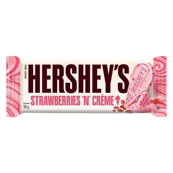 Шоколад hershey's Strawberries 'N' Creme Bar 39g 1498 фото