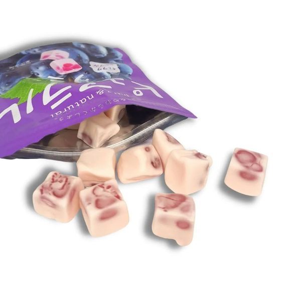 Японский жевательный мармелад Kabaya Pureral Gummy Candy Grape 45g 4757 фото