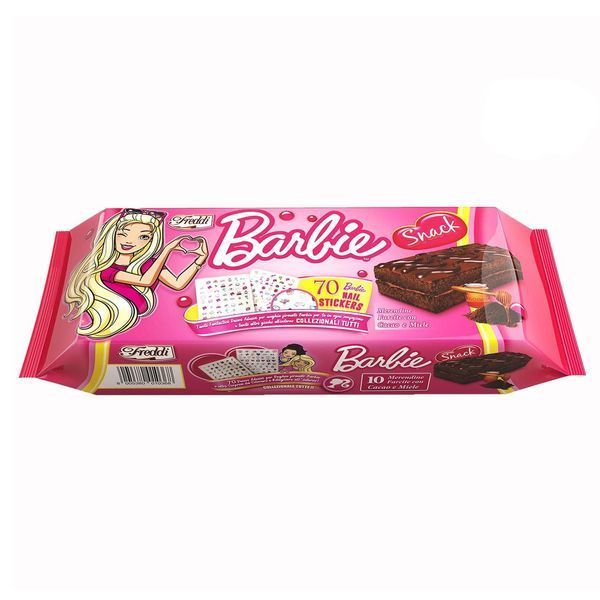 Бісквіт Freddi Barbie Biscuit Cake with Cocoa and Honey Filling 10pcs 250g 5585 фото