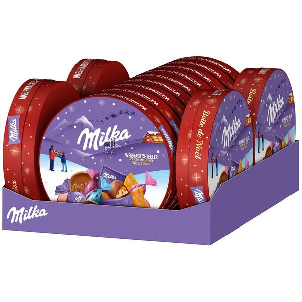 Шоколадний набір Milka Weihnachts teller 196g 4283 фото