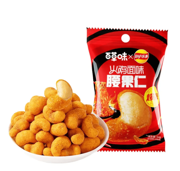Гострі горіхи кеш'ю Be & Cheery x Lay's Buldak Spicy Flavor 54г 11064 фото
