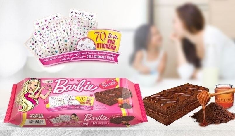 Бісквіт Freddi Barbie Biscuit Cake with Cocoa and Honey Filling 10pcs 250g 5585 фото