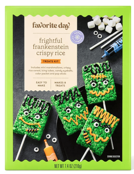 Набір для створення солодощів Favorite Day Halloween Frightful Frankenstein Crispy Rice Treats Kit 210г 9384 фото