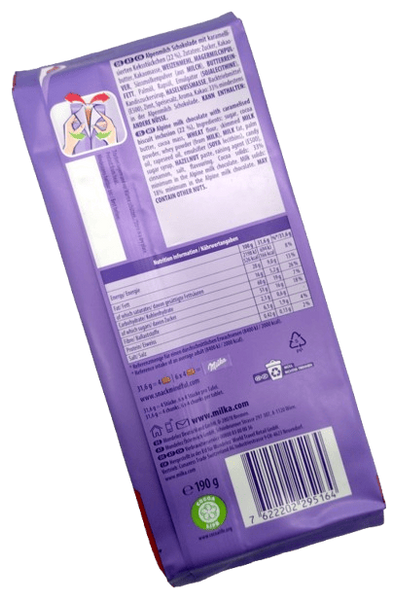 Шоколад Milka Extra Lotus Biscoff 190г 9677 фото