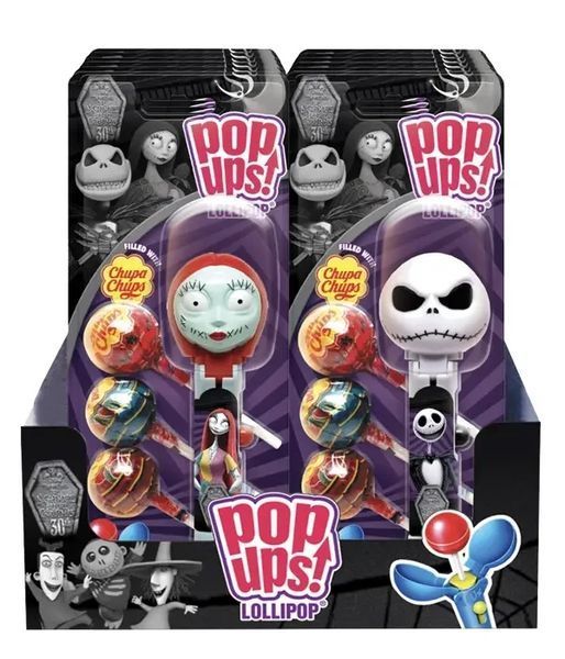 Набір Pop Ups The Nightmare Before Christmas Sally та 3 льодяники Chupa Chups 36 г 7316 фото