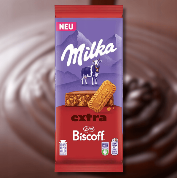 Шоколад Milka Extra Lotus Biscoff 190г 9677 фото