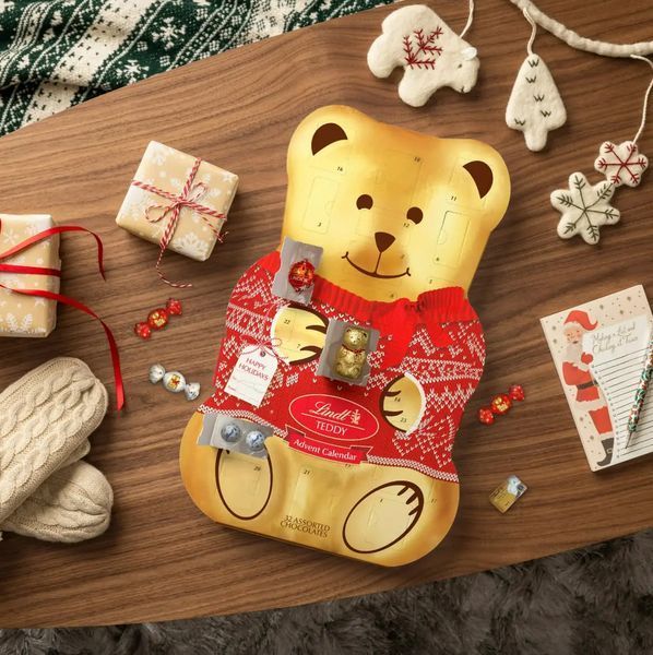 Адвент календар Lindt Teddy 3D Chocolate Advent Calendar 310г 9770 фото