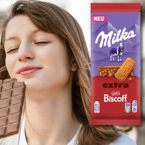 Шоколад Milka Extra Lotus Biscoff 190г 9677 фото