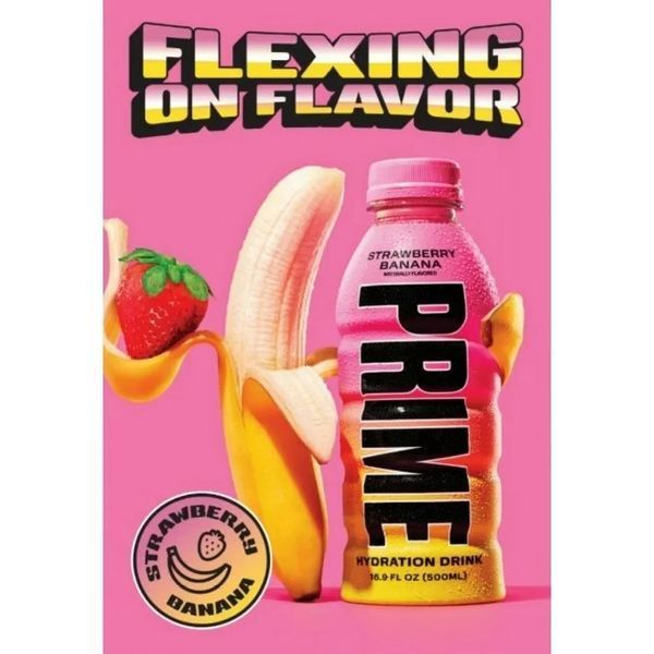 Напій Prime Hydration Strawberry Banana 500 мл 7447 фото