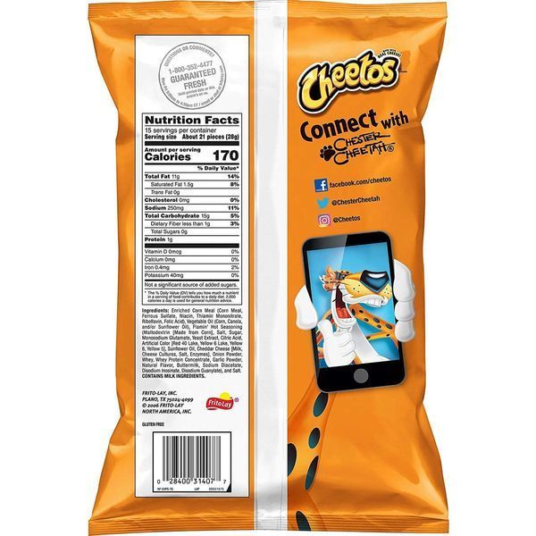 Острые Чипсы Cheetos Flamin Hot Crunchy 425.2g 2521 фото