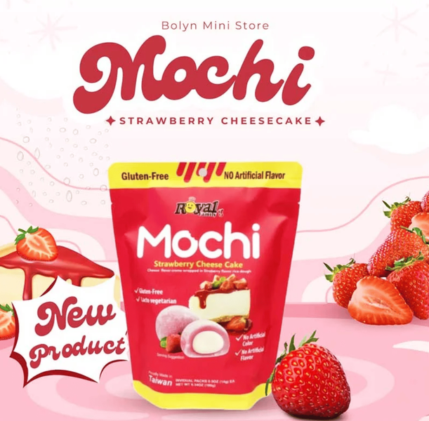 Моти Royal Family Mochi Strawberry Cheese Cake 12шт 180г 10866 фото