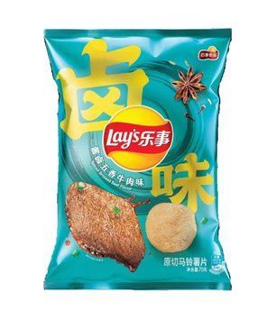Чіпси Lay's Five Spiced Braised Beef Flavor Potato Chips 60g 5893 фото