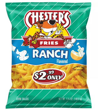 Чіпси Chester's Ranch Fries Corn Snacks 148.8г 10437 фото