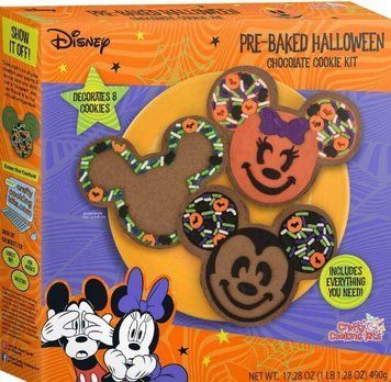 Шоколадне печиво Disney's Mickey and Minnie Pre-Baked Halloween Chocolate Cookie Kit набір до Хелловіну 490 г. 5597 фото