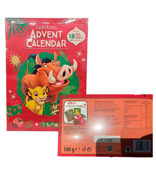 Адвент-календарь  Король Лев The Lion King Advent Calendar с пастилой и татуировками 180 г. 7723 фото