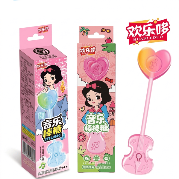 Льодяник Huanledubou Audio Lollipop Disney Princess Білосніжка 15г 10939 фото