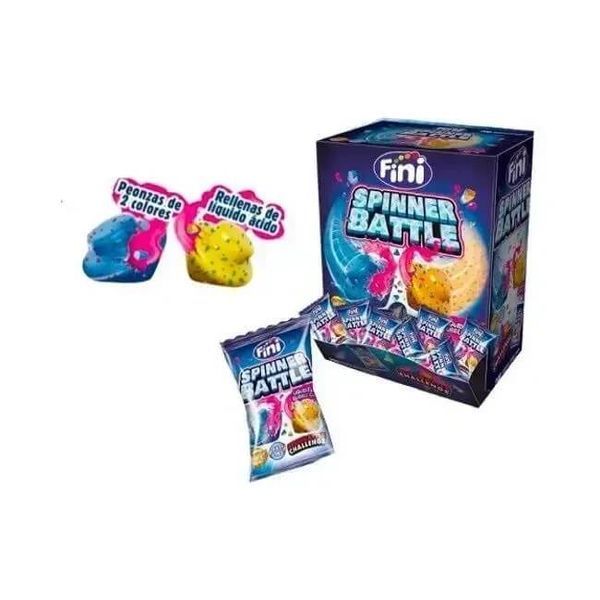 Блок жвачек Fini Destroyer Sour Shock Bubble Gum ассорти вкуса фруктов и ягод вкусом 200 шт. 6140 фото