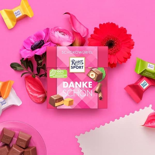 Набор Конфет Ritter Sport Schokowürfel Dankeschön 176g 5363 фото