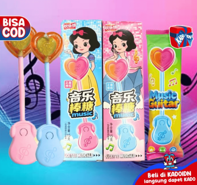 Льодяник Huanledubou Audio Lollipop Disney Princess Білосніжка 15г 10939 фото